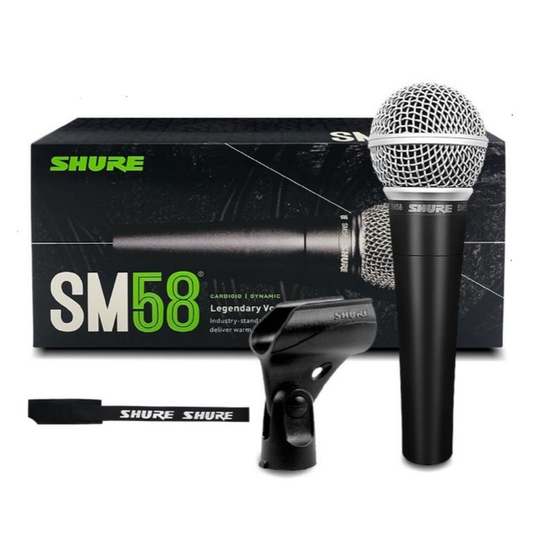 SHURE SM-58 แท้100% เป็นรุ่นตำนานของ SHURE เป็นที่ทั่วโลกรู้จักดี และนิยมใช้อย่างแพร่หลาย