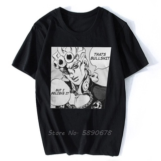 ROUND คอลูกเรือเสื้อยืด พิมพ์ลายอนิเมะ Thats Bull Jojos Bizarre Adventure Jjba Mangas สไตล์ฮาราจูกุ-4XL