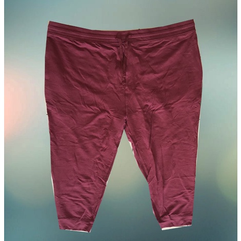 JOGGER PANT PLUS SIZE SAIZ BESAR MAROON SIZE [3XL-8XL]