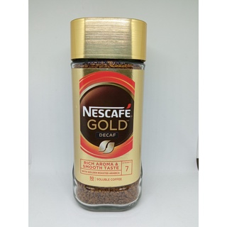 Nescafe Gold Decaf เนสกาแฟ ดีแคฟ (Rich&amp;Smooth)With Golden Roasted Arabica ( Intensity7)