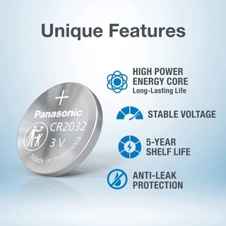 ถ่านกระดุม ถ่านรีโมท แท้ป้ายไทย-ถ่าน2032 Panasonic CR2032 Lithium 3V แบ่งขาย (ประกันศูนย์)-พร้อมส่ง