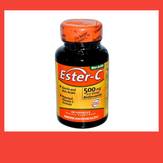 Ester Vitamin C American Health วิตามินซี​ 500 mg 60​ ​เม็ด