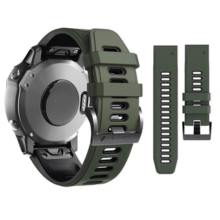 Garmin Instinct 2 2X Quaitx 3 5 7 7X สายนาฬิกาข้อมือซิลิโคน 26 มม. 22 มม. ปลดเร็ว สองสี