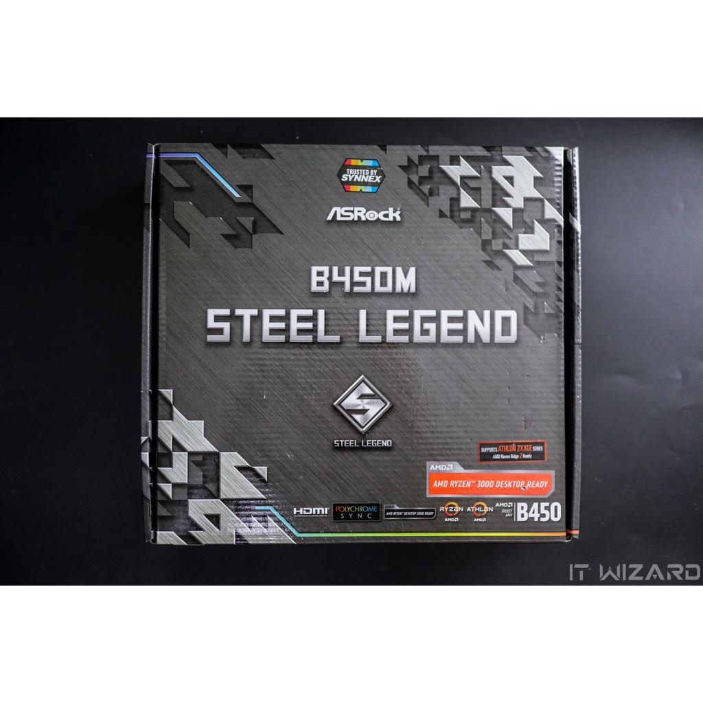[IT WIZARD] เมนบอร์ด ASROCK B450M STEEL LEGEND (มือสอง)