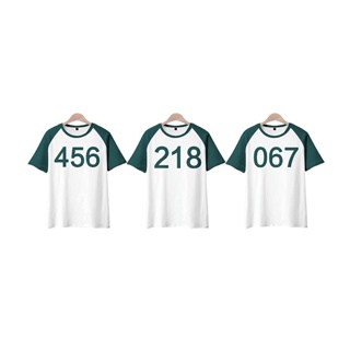 โปรโมชั่น : เสื้อยืดคอกลม Squid Game ผู้เล่น งานสกรีน