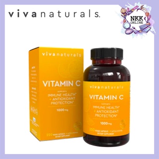 [พร้อมส่ง‼️ของแท้100%] Viva naturals Vitamin C 250 capsules