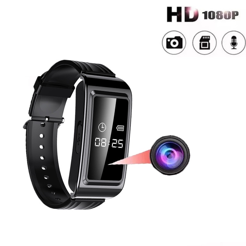 SmartWatch Mini spy กล้องสายรัดข้อมือ 1080P HD บันทึกวิดีโอ Micro Cam กีฬา Voice Video Recorder สมาร