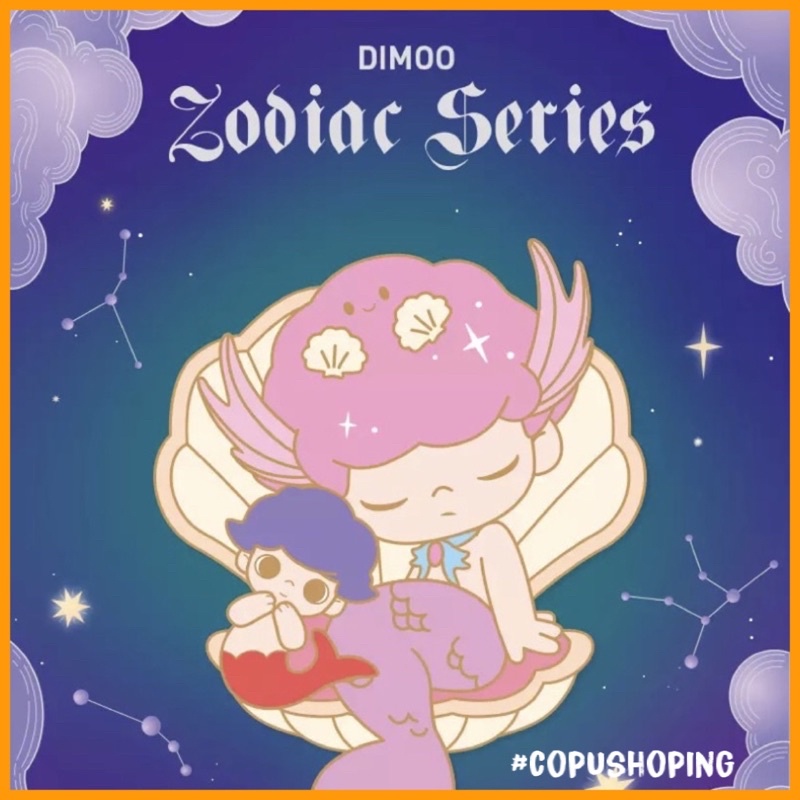 [กล่องตาบอด] DIMOO Mystery Pin set badge version 12 Zodiac signs The Zodiac Series Pop Mart