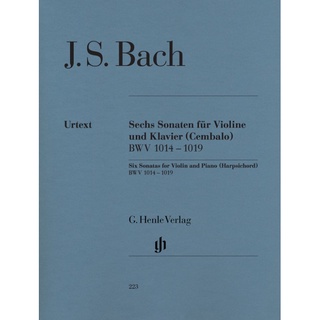 BACH Six Sonatas for Violin and Piano (Harpsichord) BWV 1014-1019 (HN223)