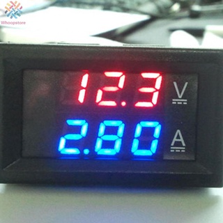 WHOOPS~DC0-100V Dual LED Display Digital Voltmeter Ammeter 48*29*21mm 10A/50A/100A Accs#whoopstore