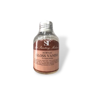 Acrylic Gloss Vanish น้ำยาเคลือบสีอะคริลิค ของ ST ขนาด 100ml