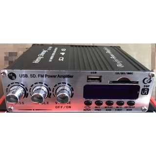 เครื่องขยายมอเตอร์ ไซค์.รถยนต์ BLUETOOTH/USB/SD/FM Amplifier 2ch DC 12V เรือ.โซลาร์เซลล์ CS-V998