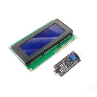 iic/i2 c/twi serial lcd 2004 20x4 ไฟแบ็คไลท์สีฟ้าสําหรับติดรถยนต์