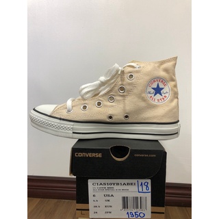 รองเท้า Converse all star รุ่น Converse18:11-110YB MBE สีครีม งานแท้100% โปรโมชั่น ลดราคา 40%