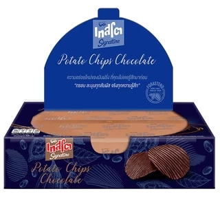 เทสโต ซิกเนเจอร์ โปเตโต้ชิปส์ ช็อกโกแลต แผ่นหยัก 55 กรัม Tasto Signature Potato Chips Chocolate 55 g