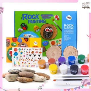 ชุดกิจกรรมระบายสีและตกแต่งศิลปะบนหินแบรนด์ Joan Miro รุ่น Rock Painting