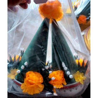 บายศรี(ถ้วยบายศรีลาว)(เล็ก)ชนิดพลาสติดก