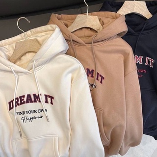 💥พร้อมส่ง💥🧥 Searter Dream It  มีฮู้ด ผ้าฝ้ายผสมกำมะหยี่ ไม่ใช่ผ้าบาง สไตล์เท่ ๆ