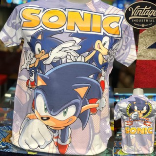 ส่งฟรี!!!เสื้อยืด พิมพ์ลาย Sonics แนววินเทจ by pop vintage