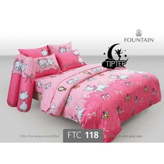 Fountain ชุดผ้าปูที่นอน (รวมผ้านวม) FTC118 แมวมารี Marie