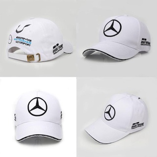 หมวกเบสบอล กันแดด ลายโลโก้ Mercedes-Benz Mercedes-Benz 44 Fleet F1 เข้ากับทุกการแต่งกาย สําหรับแข่งรถ