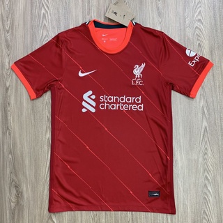 เสื้อทีมฟุตบอล เสื้อบอลผู้ใหญ่ เสื้อสโมสรทีม Liverpool ปี 22 สีแดง เนื้อผ้าโพลีเอสเตอร์ งานเกรด 3A