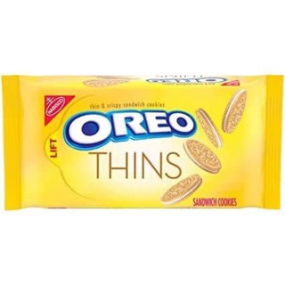 Oreo Thins Sandwich Cookies 🇺🇸  ห่อยาวเริสม๊ากกกกรับรอง แผ่นโอริโอ้สีน้ำตาลสอดไส้ครีม