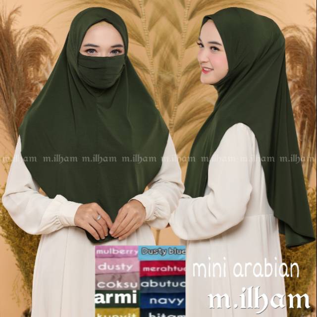 ARABIAN MINI INSTANT HIJAB BY M.ILHAM GOOD JERSEY
