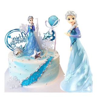 พร้อมส่งป้าย Frozen Princess Elsa Pvc สําหรับตกแต่งเค้ก 1 ชิ้น