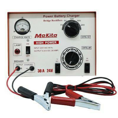 เครื่องชาร์จ,ชุดชาร์จ : MAKITO ตู้ชาร์ทแบตหูหิ้วสูง 30amp ผลิตจากเหล็กที่มีคุณภาพดี ผ่านกระบวนการผลิตที่ทันสมัย มีความเ