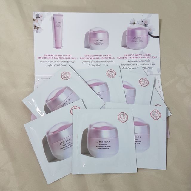 Shisedo white lucent brightening gel cream tester ชิเซโด้ เทสเตอร์