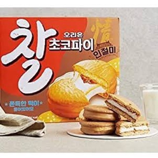 [พรีออเดอร์]Orion Chal Chocopie Injeolmi โอรีออนชัลช็อคโกพาย 336g.