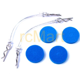 Yeah Racing Body Protect Sponge Pad (BU) with wire 75mm &amp; clip set for all 1:10 cars (YA-0239BU)