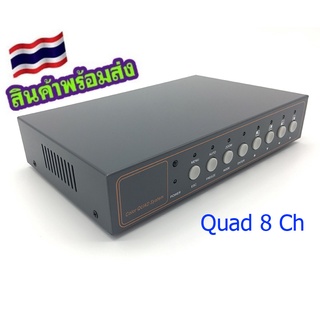 Quad BNC 8 Channel CCTV Color Quad Processor From Surveillance Products Manufacturer