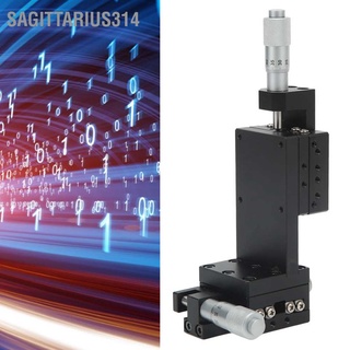 Sagittarius314 แพลตฟอร์มไมโครมิเตอร์ Xz Axes Linear Stage สีดํา สําหรับเครื่องกล