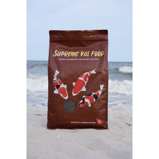 Picture Idea: แถมถ งอล ม เน ยม Supreme Koi Food Skf อาหารปลาคาร
