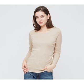 Uniqlo women เสื้อคอกลม แขนยาว