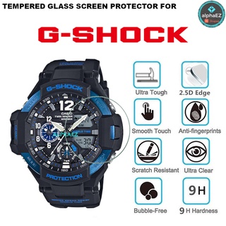 Casio G-Shock GA-1100-2B GRAVITYMASTER Series 9H ฟิล์มกระจกนิรภัยกันรอยหน้าจอ กันรอยขีดข่วน GA1100