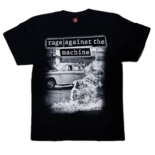 เสื้อยืดครอปCC0q   สบาย เสื้อวง rage against the machineS-5XL