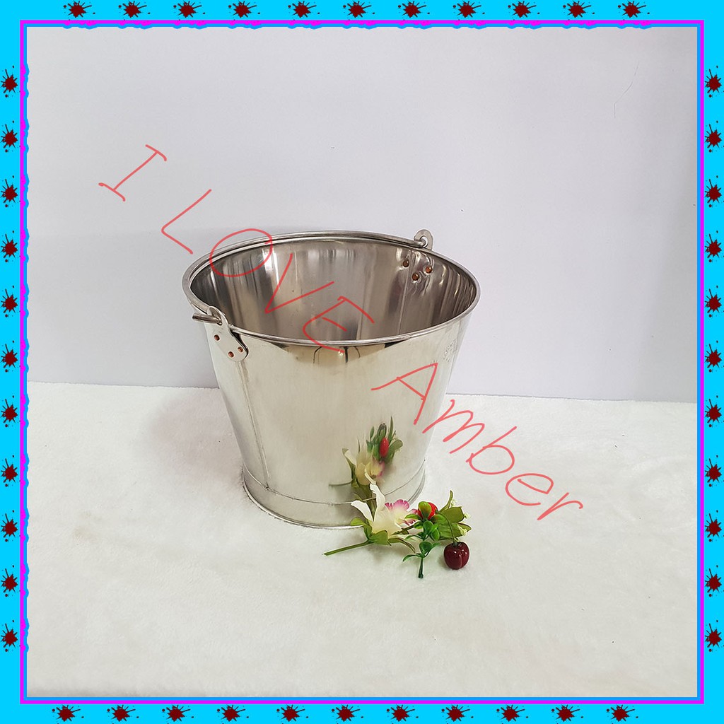 ถังหิ้วน้ำสแตนเลส  ตรา : มือ แอปเปิ้ล เบอร์ 10  ขนาด  22*15*17 ราคา 625  ลดเหลือ   445 บาท ทำมาจากสแ