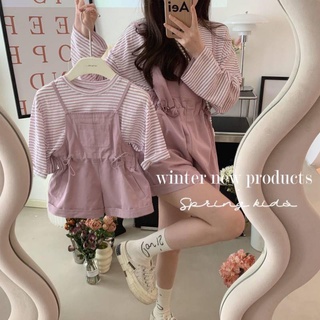 (ก18) พร้อมส่ง ชุดเอี๊ยม ชุดคู่แม่ลูกสุดน่ารัก ชุดละ 199 บาท💗💖