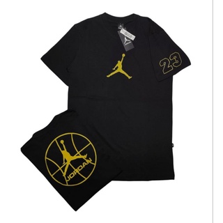 เสื้อยืดแขนสั้น คอกลม ผ้าฝ้าย พิมพ์ลายโลโก้ Jordan Water 24s สําหรับผู้ชาย