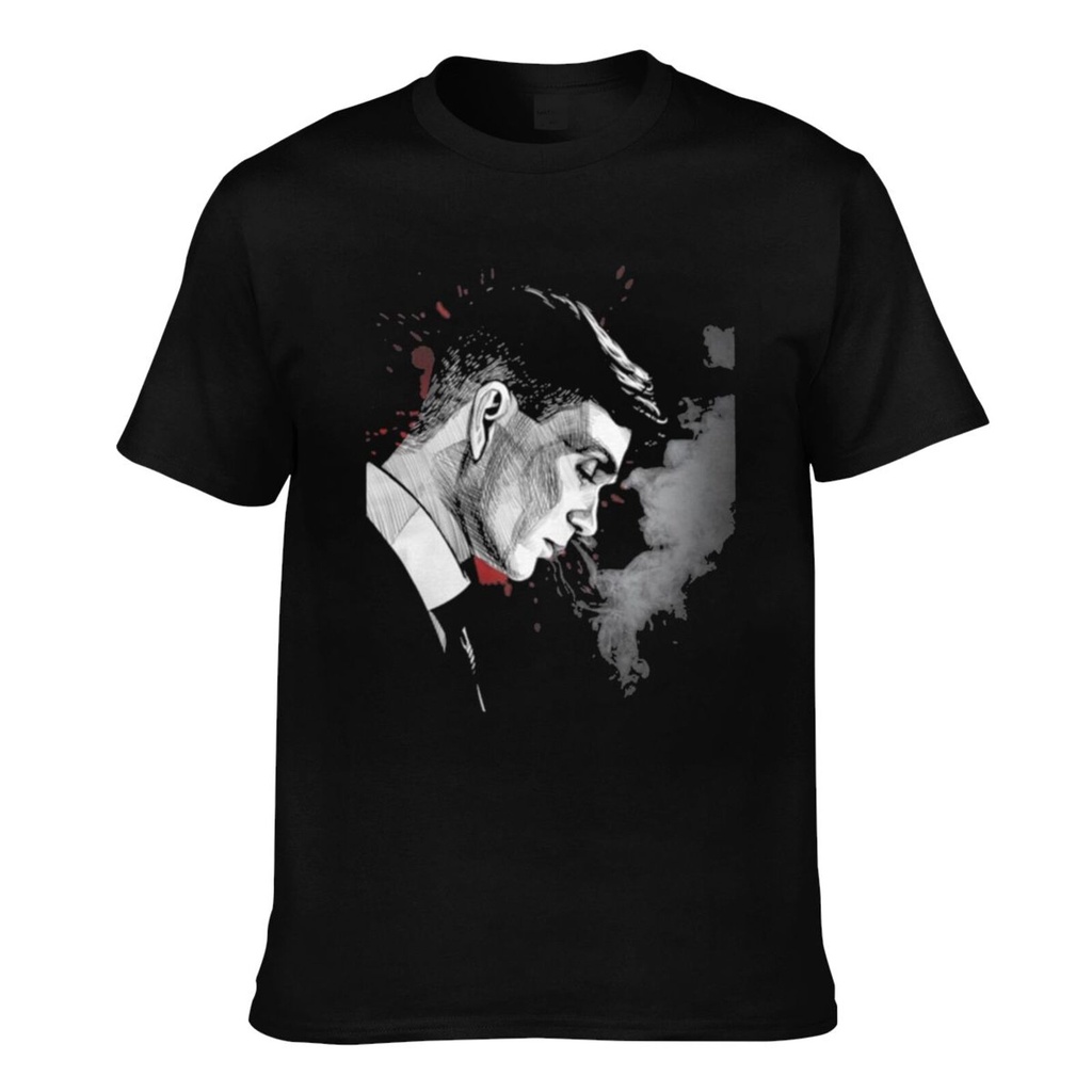 เสื้อยืดพิมพ์ลายกราฟิกแปลกใหม่ Thomas Shelby