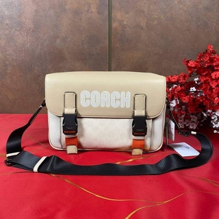 กระเป๋าสพาย งานแท้ OUTLET TRACK CROSSBODY IN COLORBLOCK COACH C4021กระเป๋าผู้ชาย