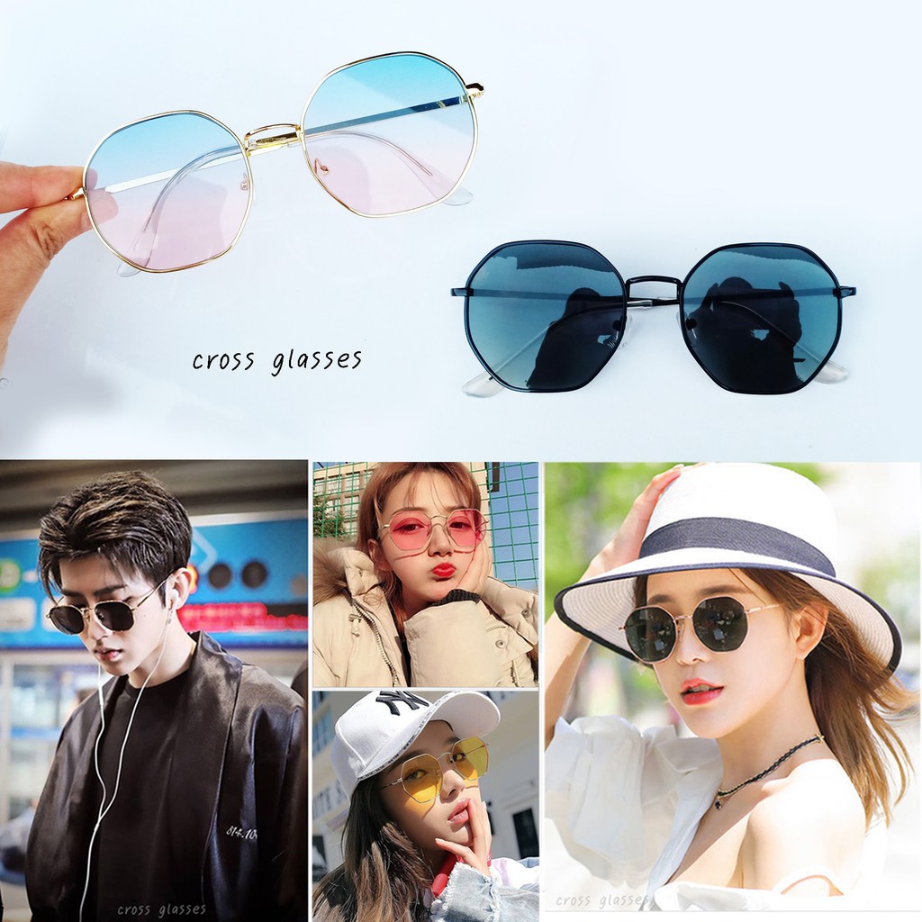 แว่นกันแดด UV400 ทรงแปดเหลี่ยม รหัส SGUV48