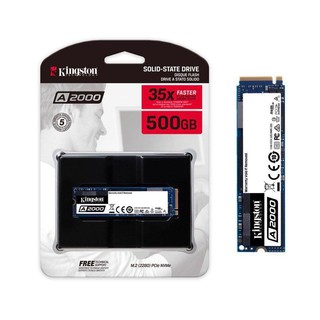 Kingston SSD A2000 500GB PCIe/NVMe M.2 2280 เอสเอสดี คิงส์ตั้น รับประกัน 5 ปี รุ่น SA2000M8/500G