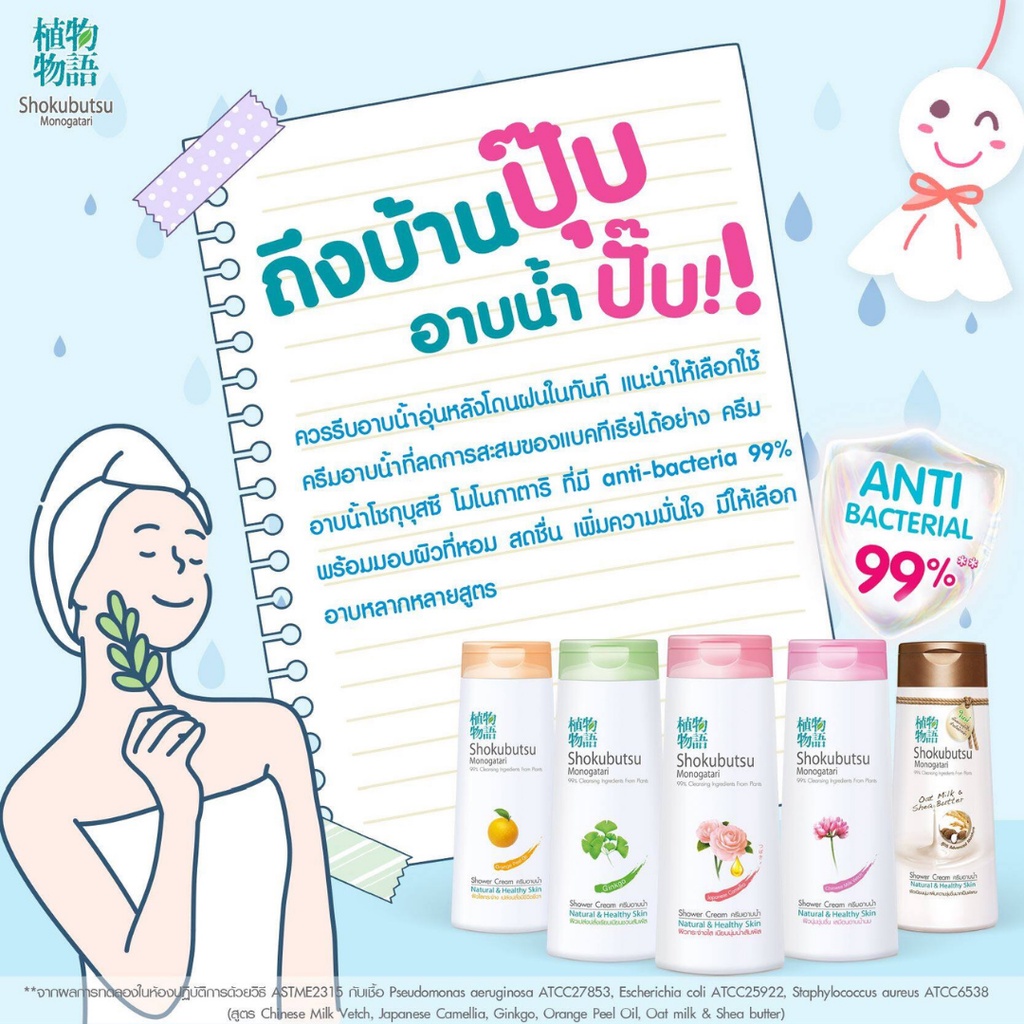 Shokubutsu โชกุบุสซึ ครีมอาบน้ำ 500 มล. หัวปั้ม เลือกสูตรได้ ช่วยทำความสะอาดผิว อย่างอ่อนโยน เหมาะกับทุกสภาพผิว - รูปที่ 2