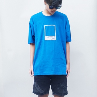 BLUE เสื้อยืดโอเวอร์ไซส์ Boxy