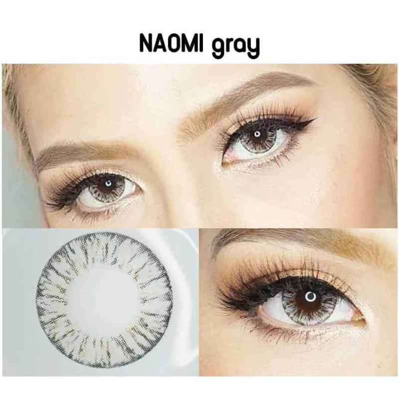 คอนแทคเลนส์ รุ่น Naomi สีน้ำตาล เทา