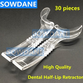 30 pcs Dental Lip Cheek Retractor Mouth Opener Photograghic Tool Dentist Plastic Half-Lip Retractor Mouth Gag Autoclavab